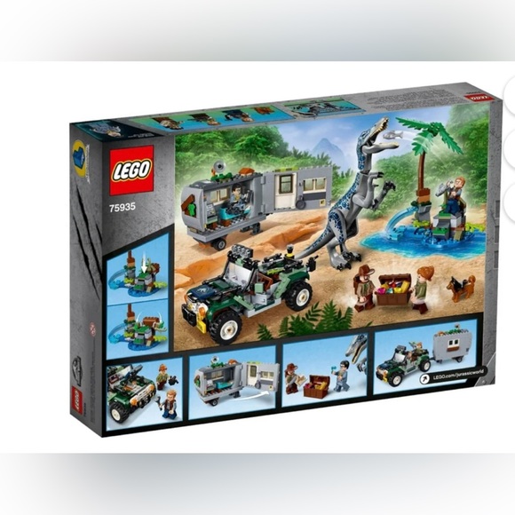 NWT NIB LEGO Jurassic World Baryonyx Face-Off The Treasure Hunt 75935 Dinosaur - Picture 2 of 4